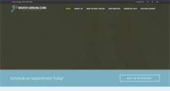 Desktop Screenshot of greatercarolinaclinic.com